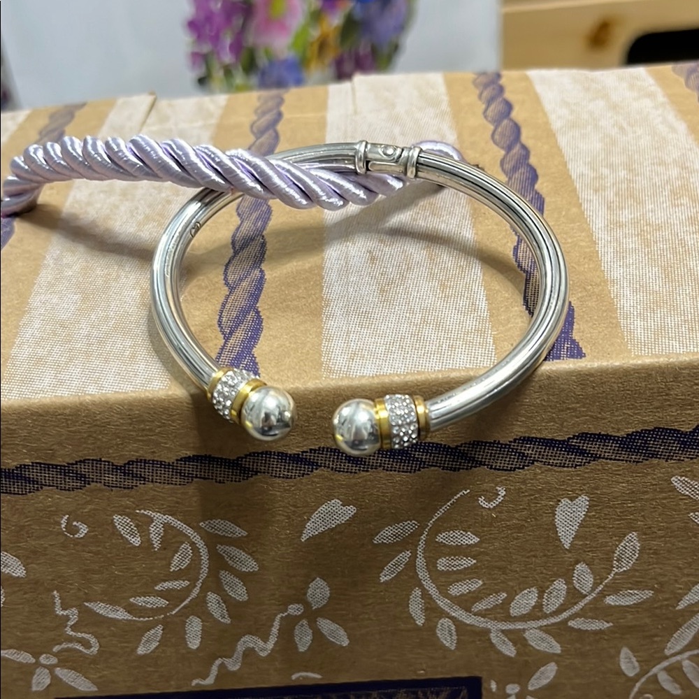 Brighton Silver and Gold Bracelet with Elegant Design